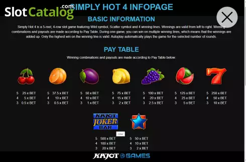 Скрин6. Simply Hot 4 слот