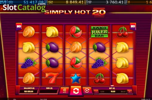 Скрин2. Simply Hot 20 слот