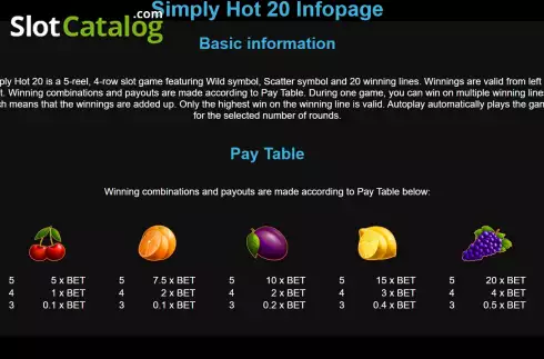Скрин4. Simply Hot 20 слот