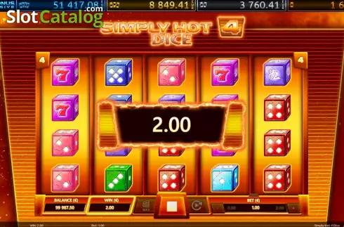Скрин3. Simply Hot 4 Dice слот