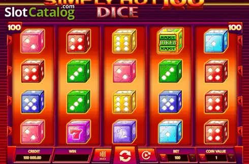 Скрин2. Simply Hot XL 100 Dice слот