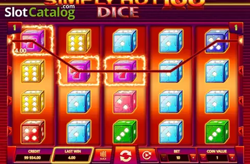 Скрин3. Simply Hot XL 100 Dice слот