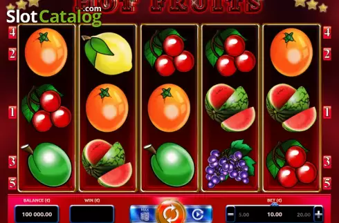 Скрин2. Hot Fruits (KAJOT) слот