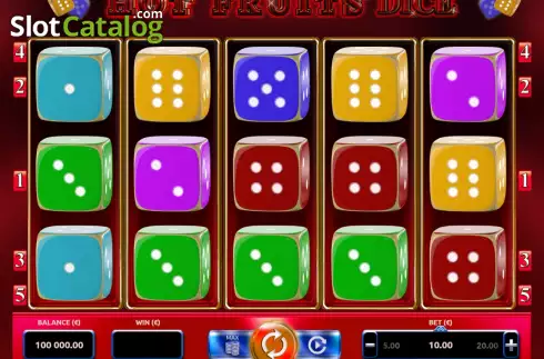Скрин2. Hot Fruits Dice слот