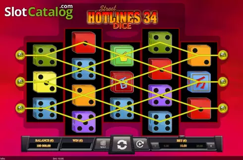 Скрин2. Hot Lines 34 Dice слот