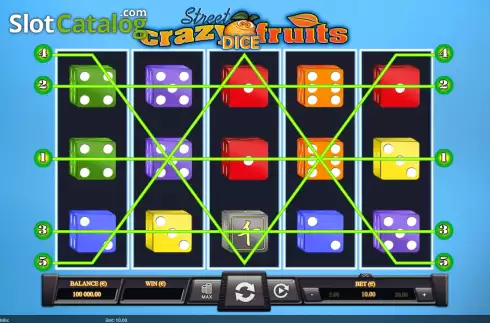 Скрин2. Crazy Fruits Dice слот