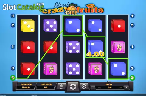 Скрин3. Crazy Fruits Dice слот