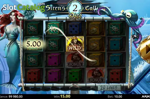 Скрин3. Siren's Calling Dice слот