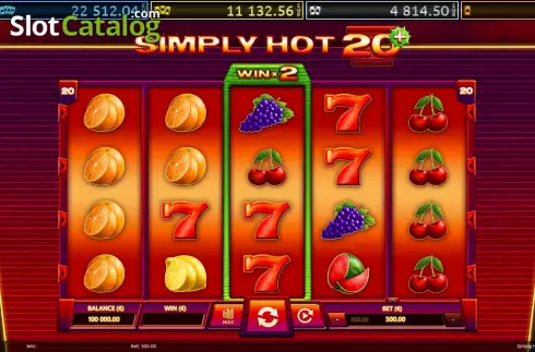 Скрин2. Simply Hot 20 + слот