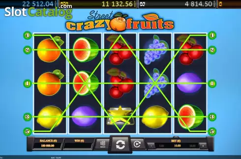 Скрин2. Crazy Fruits Street слот