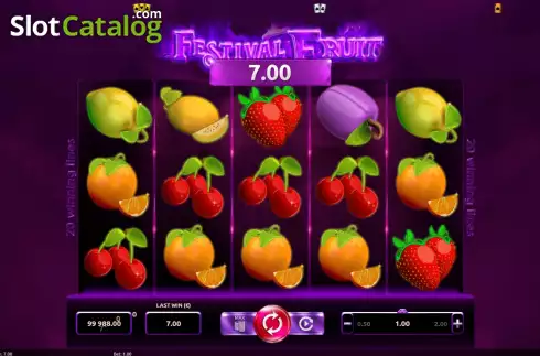 Скрин3. Festival Fruits слот