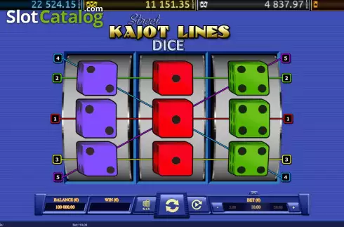 Скрин2. Kajot Lines Street Dice слот
