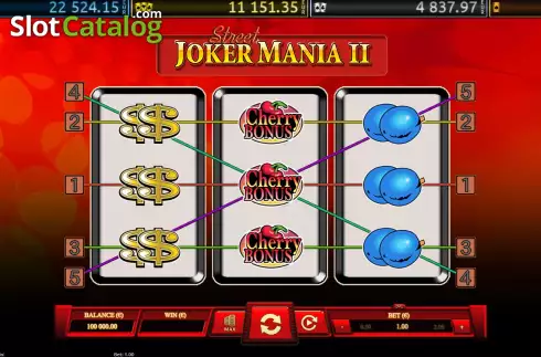Скрин2. Joker Mania II Street слот