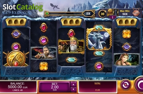 Скрин2. Age of Ice Dragons слот