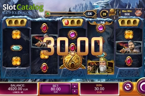 Скрин3. Age of Ice Dragons слот