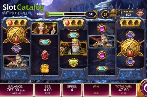 Скрин6. Age of Ice Dragons слот