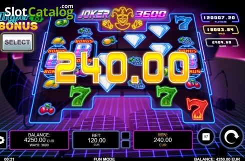 Скрин4. Joker 3600 слот