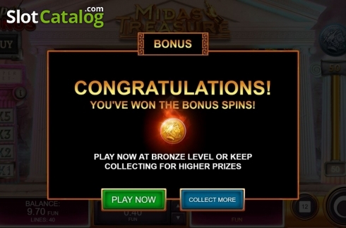 Скрин9. Midas Treasure слот