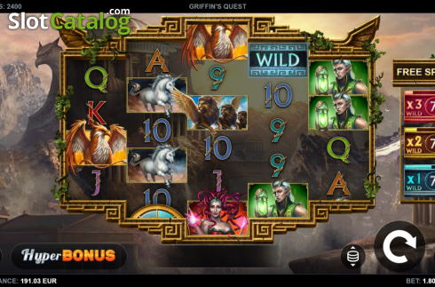 Скрин2. Griffin's Quest слот