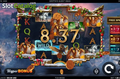Скрин5. Griffin's Quest X-Mas Edition слот