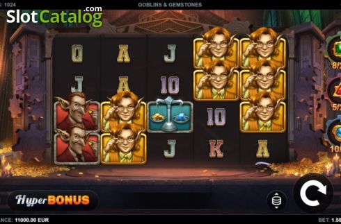Скрин2. Goblins & Gemstones слот