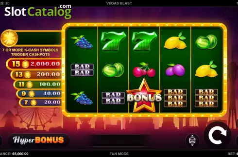 Скрин2. Vegas Blast слот