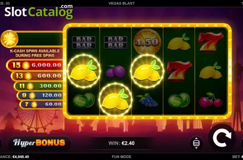 Скрин3. Vegas Blast слот