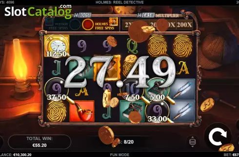 Скрин9. Holmes: Reel Detective слот