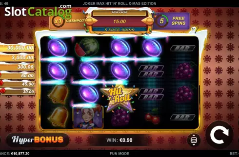 Скрин3. Joker Max: Hit 'n' Roll Xmas Edition слот