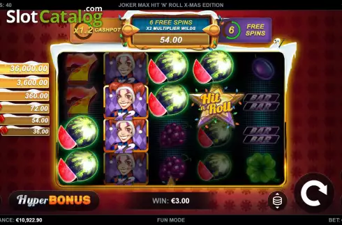 Скрин5. Joker Max: Hit 'n' Roll Xmas Edition слот