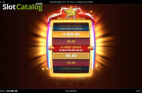 Скрин7. Joker Max: Hit 'n' Roll Xmas Edition слот