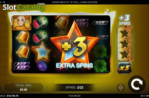 Скрин8. Joker Max: Hit 'n' Roll Xmas Edition слот