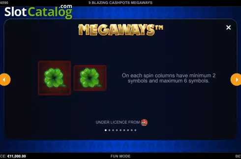 Скрин9. 9 Blazing Cashpots Megaways слот