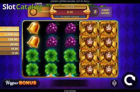 Скрин2. Joker Leprechauns Hit 'n' Roll слот