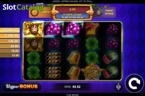 Скрин3. Joker Leprechauns Hit 'n' Roll слот