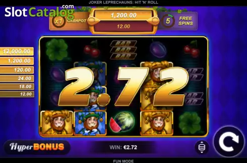 Скрин4. Joker Leprechauns Hit 'n' Roll слот
