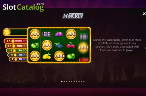 K-Cash screen. Vegas Blast Mini-max слот