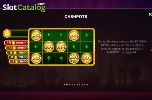 K-Cash screen 2. Vegas Blast Mini-max слот