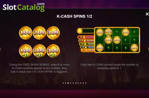 K-Cash spins screen. Vegas Blast Mini-max слот
