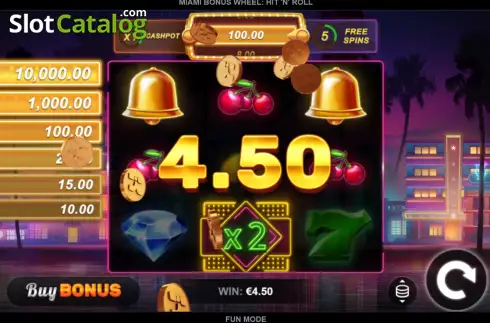 Скрин4. Miami Bonus Wheel Hit 'n' Roll слот