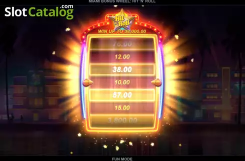 Скрин6. Miami Bonus Wheel Hit 'n' Roll слот