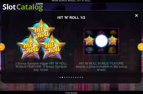 Скрин9. Miami Bonus Wheel Hit 'n' Roll слот