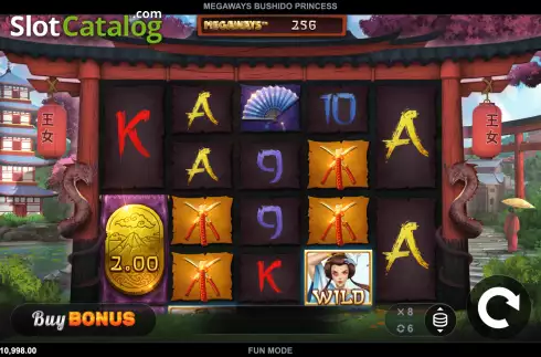 Скрин3. Megaways Bushido Princess слот
