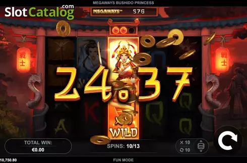 Скрин8. Megaways Bushido Princess слот
