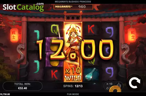 Скрин9. Megaways Bushido Princess слот