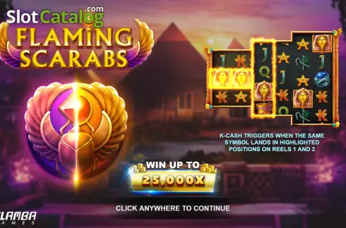 Скрин2. Flaming Scarabs слот