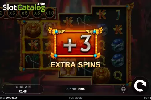 Скрин8. Flaming Scarabs слот