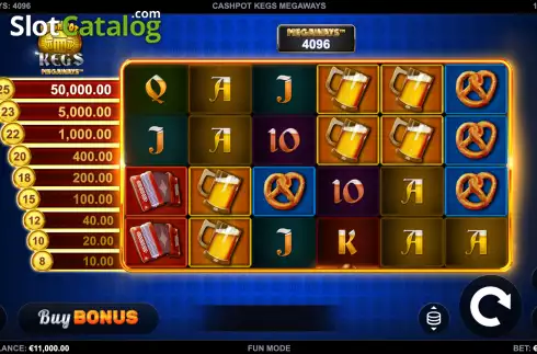 Скрин2. Cashpot Kegs Megaways слот