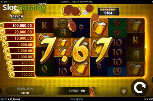 Скрин6. Cashpot Kegs Megaways слот