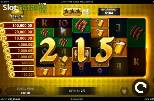 Скрин7. Cashpot Kegs Megaways слот